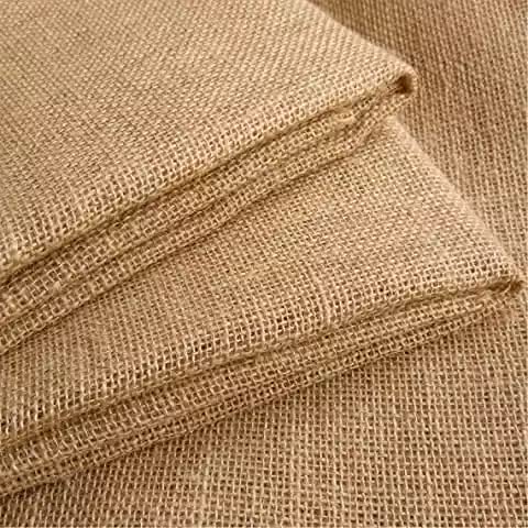 ELYSIAN Table Runner Fabric Ribbon for Making Jute Bags Handmade Wedding Christmas New Year Decoration Burlap Fabric Roll for DIY Crafts Width 1 Meter (39 Inch) Length 2 Meter