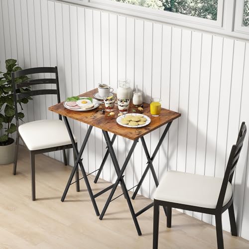 TV-Tray-Table-Set-of-2-TV-Dinner-Tray-Folding-Table-Foldable-TV-Trays-Side-Table-for-Bed-Couch-Portable-and-Small-Easy-to-Move-Rustic-Brown TV Tray Table Set of 2 TV Dinner Tray Folding Table Foldable TV Trays Side Table for Bed Couch Portable and Small Easy to Move Rustic Brown