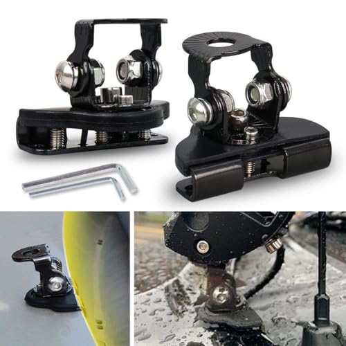 Laroal 2 Stück Auto-Kühlergrill-Lichtsockel-Montagehalter-Halterung Offroad-Lichtleisten-Ständerklemme Motorhauben-Montagesockel-Montagehalter Universal-Auto-Offroad-Zubehör