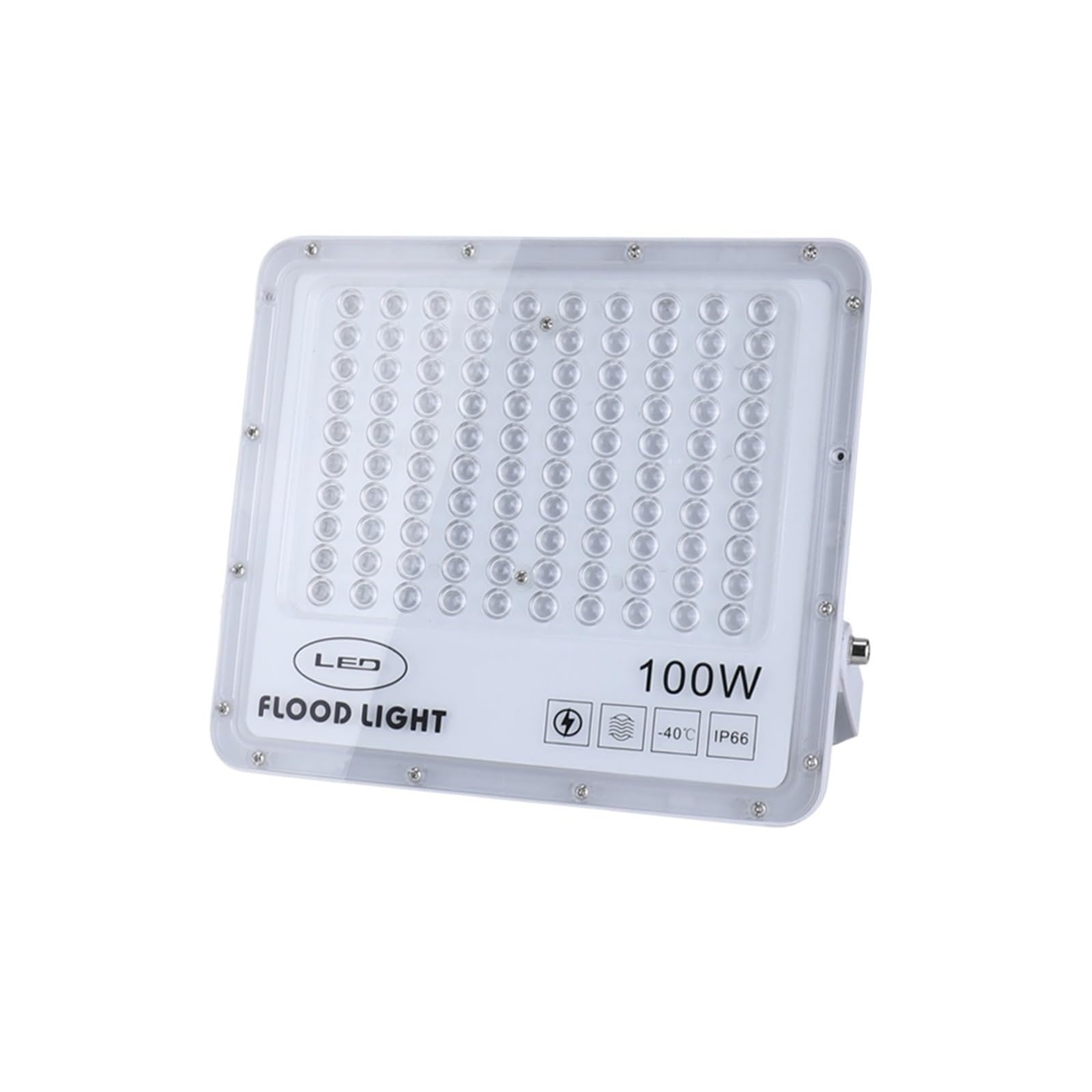 Reflektor 50W 100W 200W 300W Projektor Led Fajny Ciepły Ultra Cienkie Wodoodporne Oświetlenie Zewnętrzne Na Plac Patio Super Jasne OszczęDzanie Energii(100W,6000K)