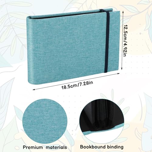 2 Pack Small Photo Albums, 6x4 Slip In Photo Albums 200 Photos Mini Flip Photo Book Album Portable Linen Cover Memory Book with Linen Cover for Baby Wedding Holiday Family Birthday Travel(Silver,Blue) - Image 6