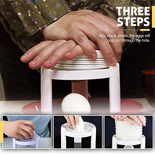 Miniatura 2 de Herramienta de extracción de cáscara de huevo, pelador fácil de cáscaras de huevo, removedor instantáneo de cáscaras de huevo duro, material