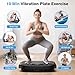 Werara Vibration Plate, Vibration Plate Exercise Machine for Lymphatic Drainage 199 Speeds, 7 Modes Vibrating Plate Weight Loss with 2 Resistance Bands and Bluetooth, Power Plate 220KG Capacity