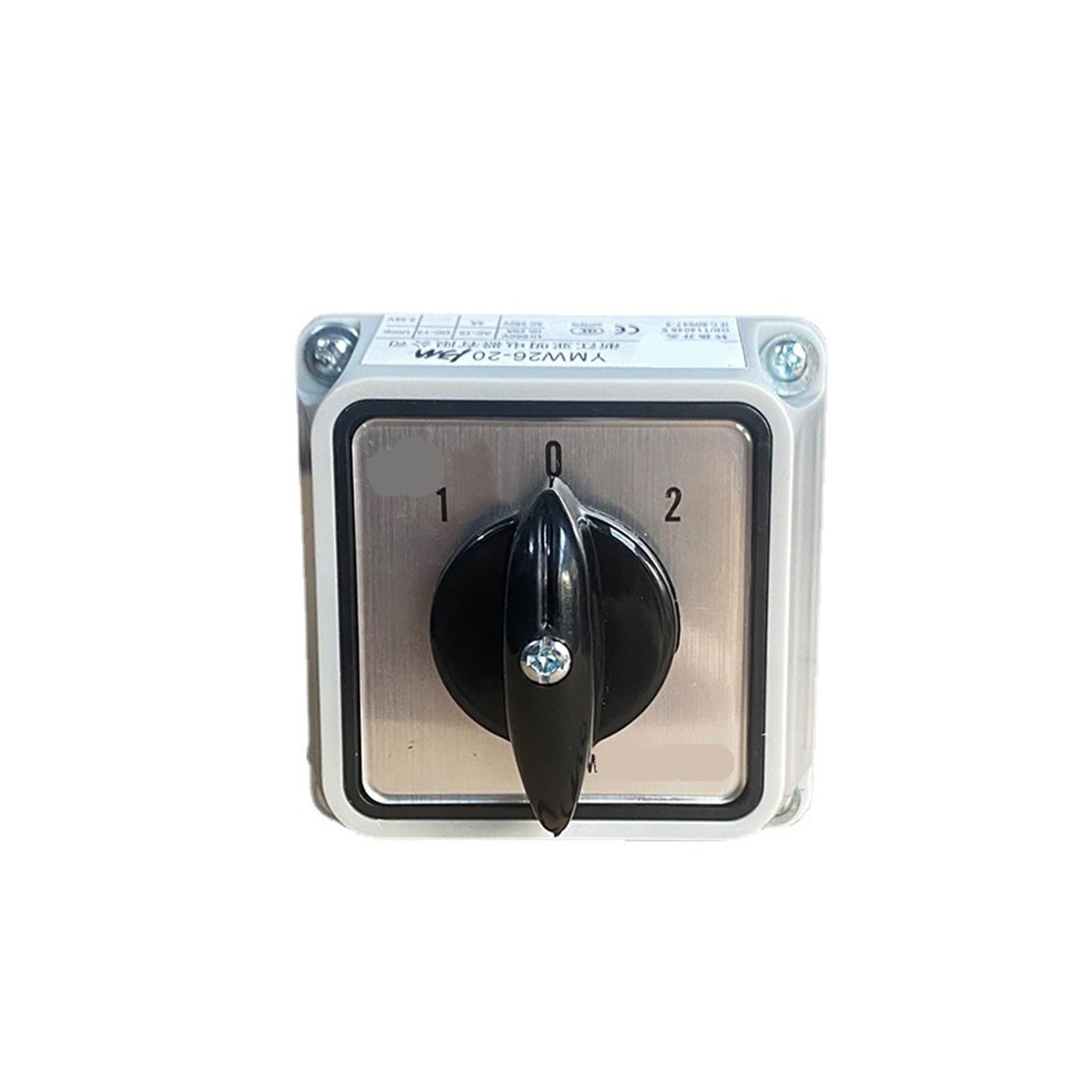 YMW26-20/3M Interruttore universale a camma rotante di commutazione 20A 3 livelli posizioni con custodia impermeabile Controllo doppia alimentazione(Switch with box 0123)