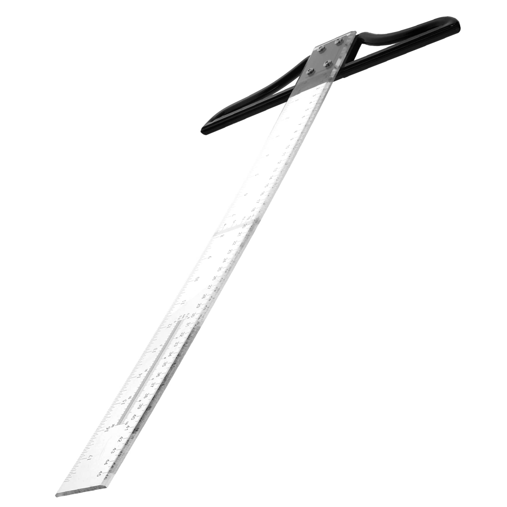 T Square -18 Inch/ 45cm T Ruler, T-Square Plastic Transparent Ruler, Detachable Architectural Scale Clear T Square for Crafting, Drafting and General Layout Work