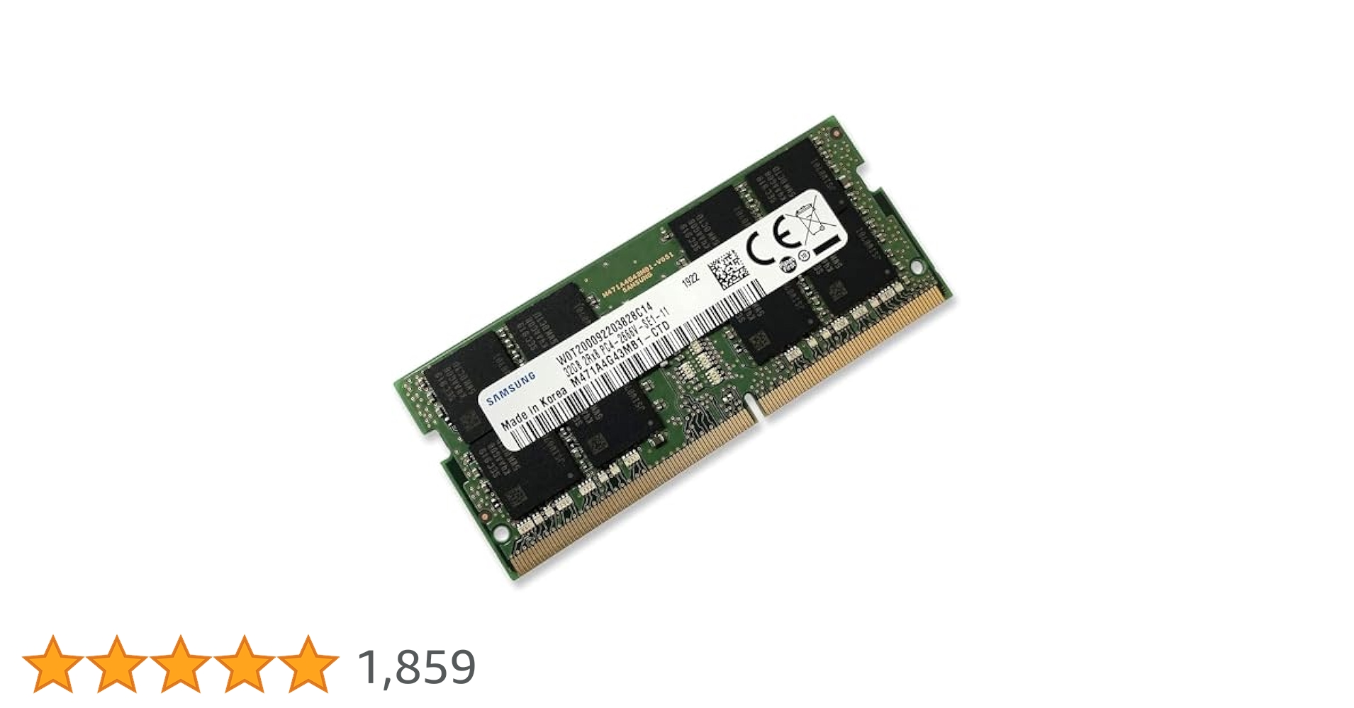 未開封品 Samsung 32GB SO-DIMM DDR4-2666 メモリー Samsung 32GB DDR4 SDRAM Memory Module - 32 GB (1 x 32 GB