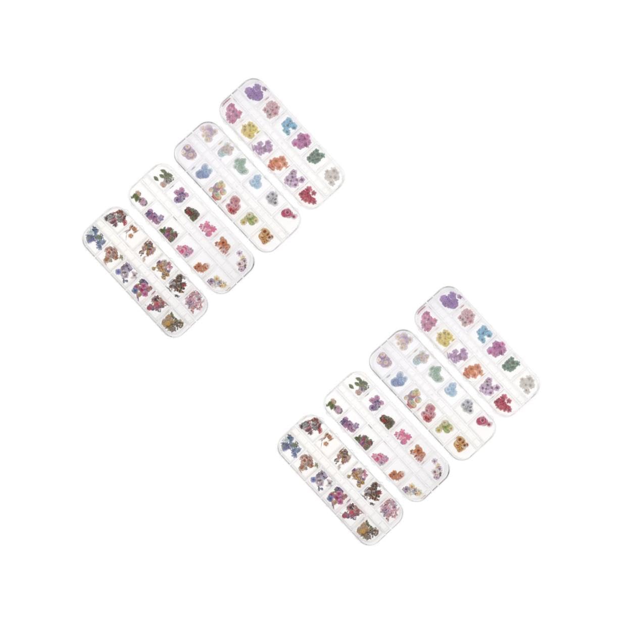 VICASKY 2 Set Fogli Di Unghie Adesivi Per Unghie Adesivo Arte Delle Unghie Numero Decorazione Per Manicure Accessori Per La Bellezza Delle Unghie Polpa Di Legno Colorato 4 Scatole*2