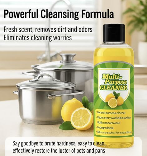 Image of All-Purpose Lemon Cleaner - Natural Citrus Power for Clean Surfaces, Multipurpose Lemon Cleaner (1)