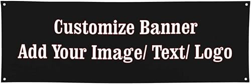 yehob Pancarta personalizada, pancarta personalizada para exteriores, texto fotográfico, pancarta de iglesia para fiestas, negocios, cumpleaños,