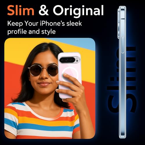 Image of Jkobi Lifetime Anti-Yellow MagSafe Compatible Clear Back Cover Case for Google Pixel 9 Pro XL (Sleek Hard Crystal | Shockproof and Camera Protection)