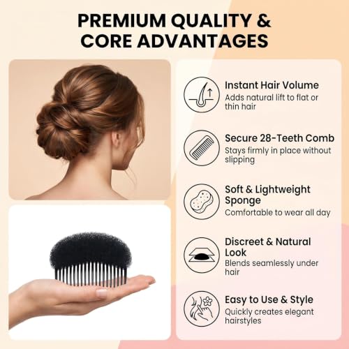 Peine insertos para volumen con estilo Beehive, pack 2 miniatura 4