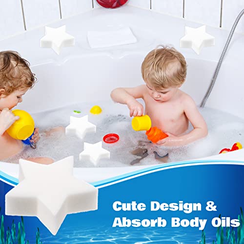 40 Stücke Ölabsorbierender Schwamm Cremiger Abschaum Sternförmiger Ölabsorbierender Schwamm für Pool, Spa und Schwimmbad