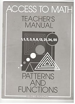 Paperback Access to Math: Patterns and Functions Trm 96 Book
