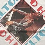 Elton John Camiseta de piano Diamond Logo Nue oficial unisex blanco Ringer, Blanco, L