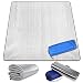 Esterilla Aislante de Aluminio, Impermeable de EVA para Camping Doble Esterilla Aislante Plegable Picnic Mat Manta Picnic Espuma Resistente Humedad para Parque Playa Aire Libre Actividad 200x180…
