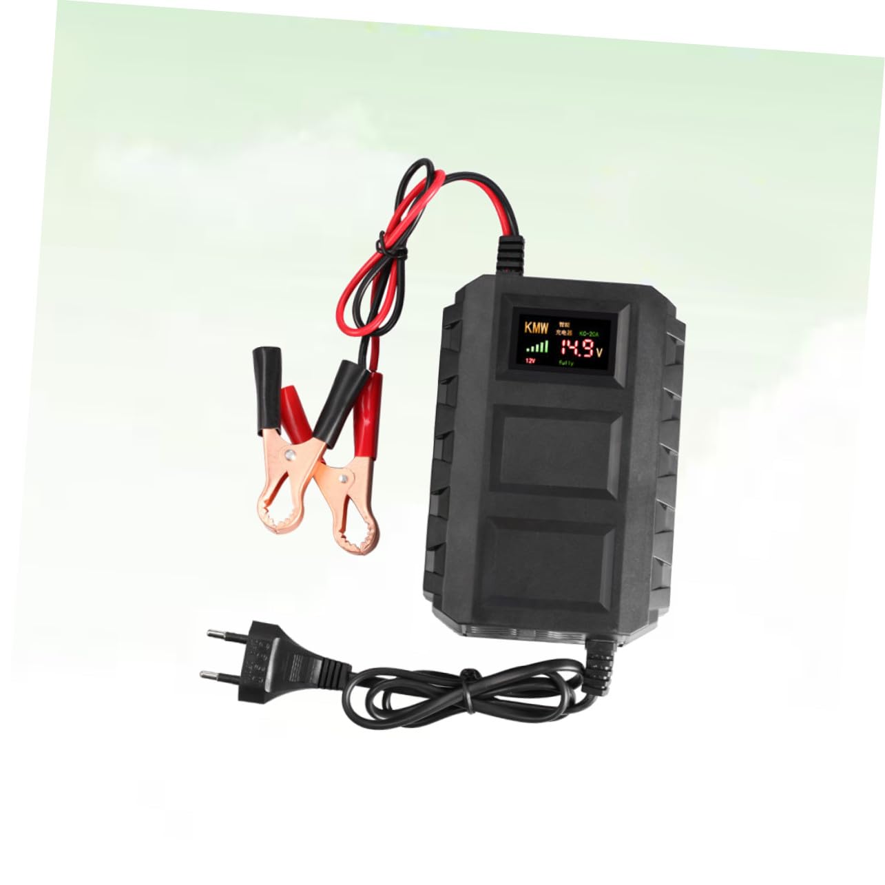 STOBAZA Chargeur Batterie Auto pour et Camions Protection Multiple Surchauffe et Courts Circuits Compatible Batteries Acide Charge Stable et Sécurisée
