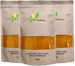 Kit 3 Cúrcuma Pura em Pó Premium (Curcumina) 100g