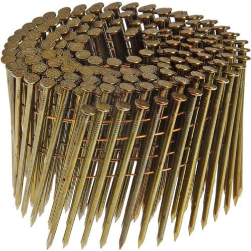 3.25 in. 11 Ga. Wire Coil Coated 15 deg Framing Nails - Pack of 2500