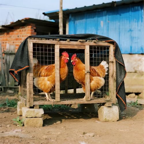 Image of winemana 90% Shade Cloth for Garden- 5x6 FT Breathable Mesh Tarp for Vegetables & Plants, Outdoor Patio Sun Shade with Grommets - Chicken Coop, Dog Kennel Cover