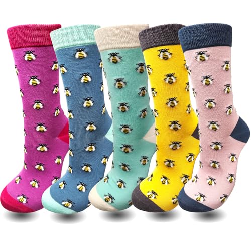 Image of Lavencious Women Socks 5 Pairs for Women Shoe Size 6-10, Sock Size 9-11, 5 Pairs