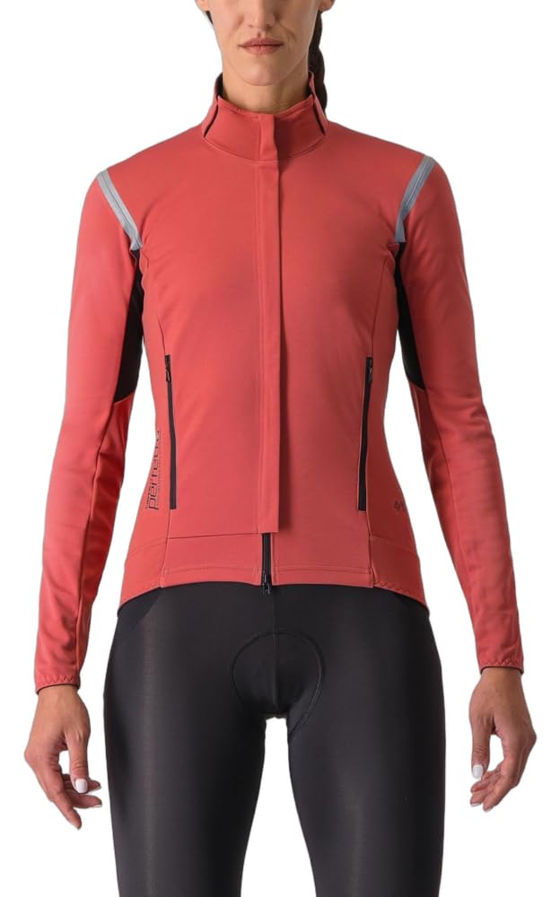 CASTELLI 4522543-654 PERFETTO RoS 2 W JKT Jacket Women's MINERAL RED/SILVER REFLEX Size L