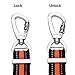 ITERY Dog Leash, Reflective Nylon Dog Training Leash with Padded Handle, Adjustable Length 3.4-5.8 Feet (Orange)