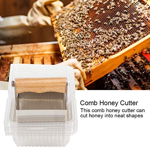 Tbest Beekee Tools Stainl Steel Comb Honey Cutter Sper With Plastic Box Cutting Tools Beekee Ary Home Gardening Cut Comb Honey Containers Cut Comb Honey Containers Honeycomb C - Image 3