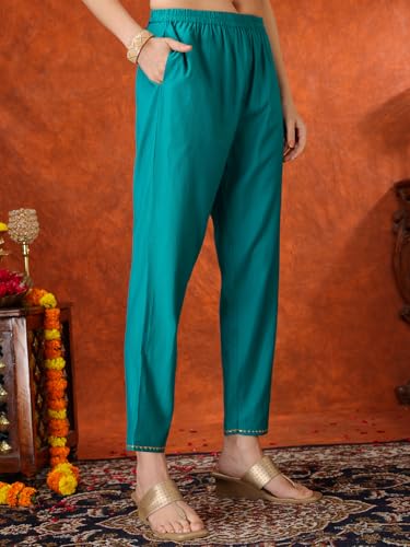 Image of NIVANA Embroidered & Printed Kurta with Pant & coordinated Dupatta