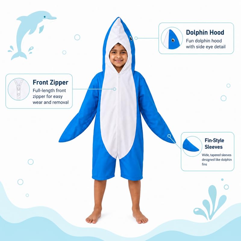 Image of Animal Costume for Kids | Plush Fancy Dress Costume for Boys & Girls |School Fancy Dress, Annual Day, Jungle Theme, Role Play, Halloween & Birthday Party