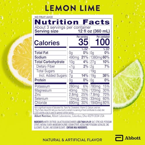 Image of Pedialyte with Immune Support Electrolyte Solution, Hydration Drink with Zinc, Selenium, and Magnesium, Lemon Lime, 1 Liter, Pack of 4