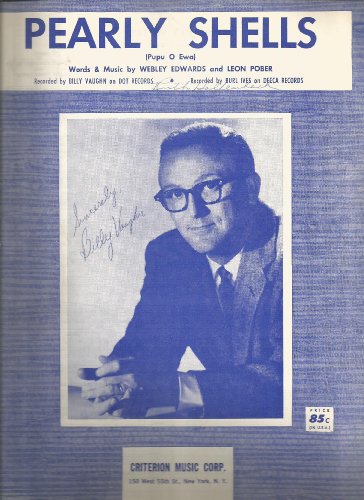 Sheet Music 1964 Pearly Shells Billy Vaughn 24