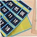 NUOBESTY Numbered Cell Phones Calculator Holder Classroom Sundries 36 Pocket Closet Chart Wall Pouch Over The Door Hanging Organizer for Underwear Sock Storage Blue