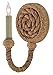 Currey & Company Currey and Company 5000-0072 Nautical One Light Wall Sconce from Bunny Williams Collection in Bronze/Dark Finish, Natural