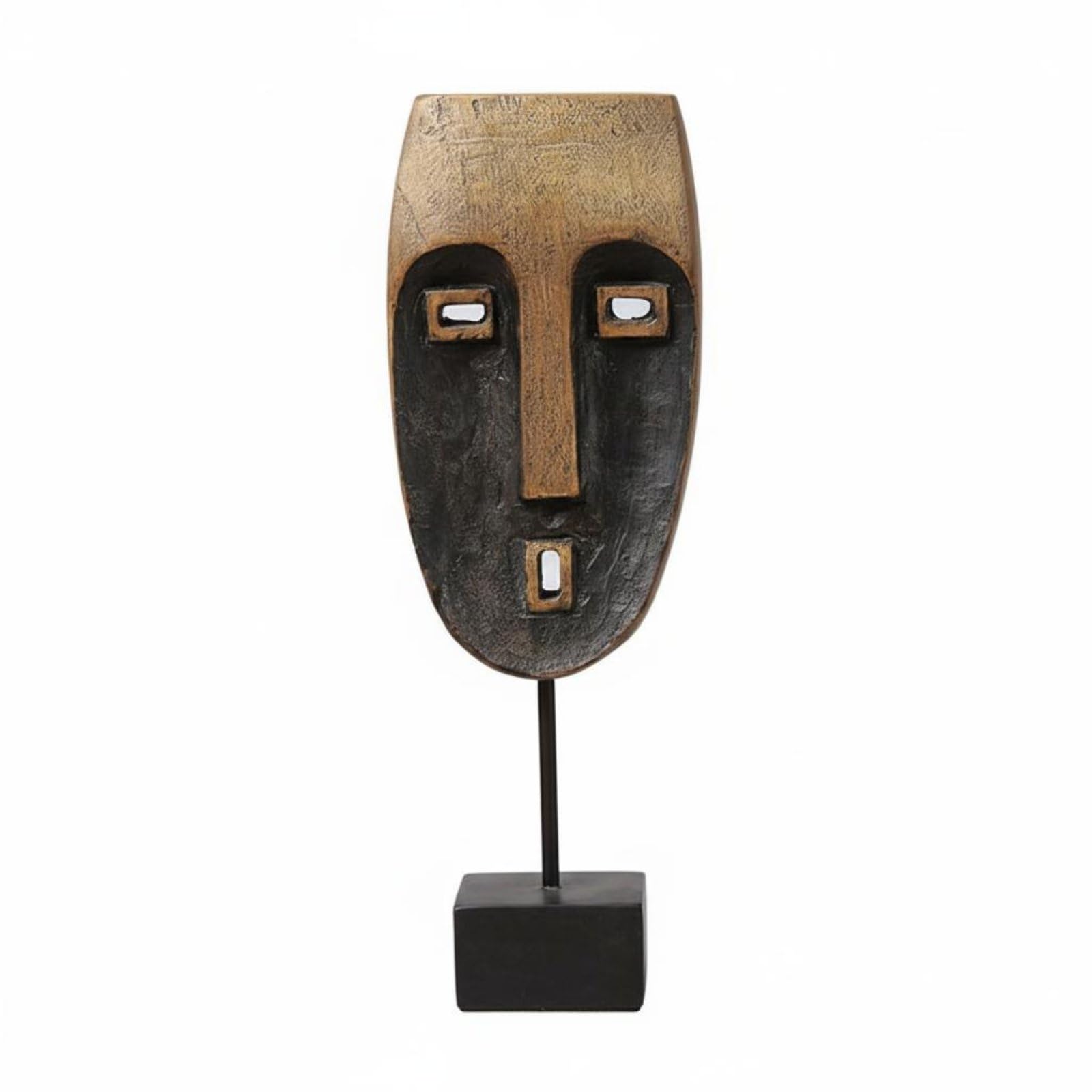 predolo 2 Pezzi Statua Viso in Resina Stile Moderno Scultura Faccia Moderna Finitura Elegante Statua Moderna in Resina per Salotto