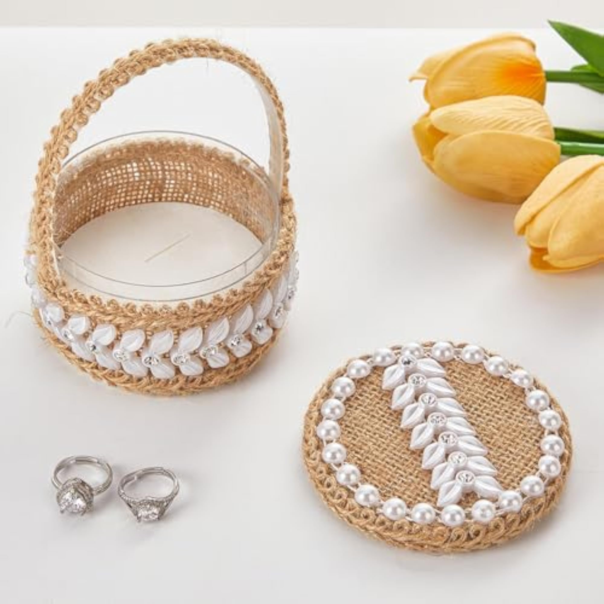 Wedding Bridal Ring Box Elegant Bride Wedding Ring Holder