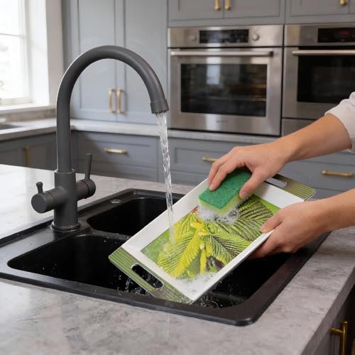 Image of U.P.C Tray Set for Serving Snacks, Multi-Use Nashta Plate & Kitchen's Tea Tray, Perfect Tray Sets for Hosting Guests at Home, Serving Tray Set of 2, Trays for Kitchen. (SY-ROS3)