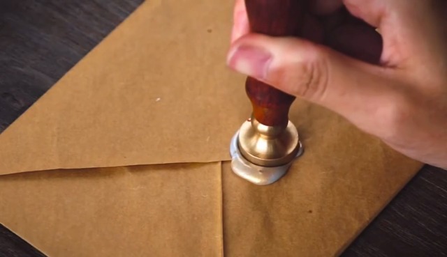 Cire à Cacheter Octogonale De Sceau Pour Enveloppes Invitation De