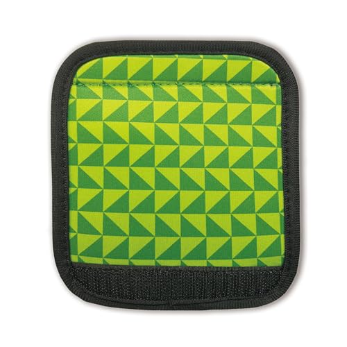 Tailoreadily 5 Pack Luggage Handle Wrap, Neoprene Suitcase Handle Cover, Bright Color Luggage Identifier for Easy Airport Pickup, Soft Grip Travel Accessories for Cruise Airplane, Green