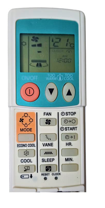 Image of Ehop E12784426 Compatible Remote Control for Mitsubishi AC MSH-GA50VB MSH-GA60VB MSC-GA20VB MSC-GA25VB MSC-GA35VB VE56