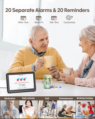 7 Large Display Digital Calendar Clock