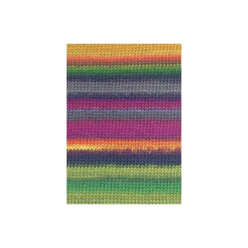 Lang Yarns Viva  colore: multicolore verde/fucsia/giallo (0053)  50 G/circa 110 m lana