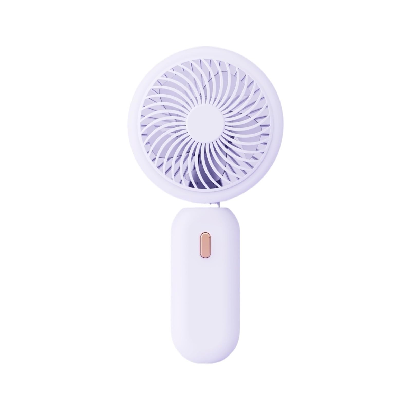 UDPOIUYT Hand Held Fan, USB Mini Handheld Fan, Plastic Feather, Non-Foldable(Purple)