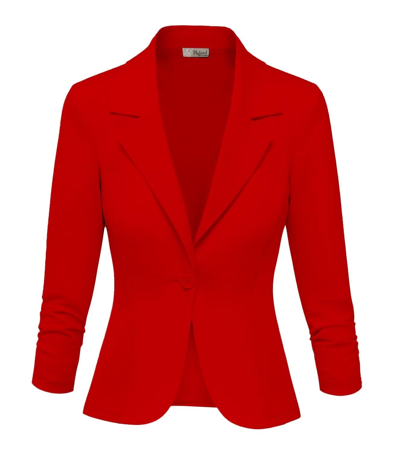 Hybrid Company Women Super Comfy Ponte Office Blazer