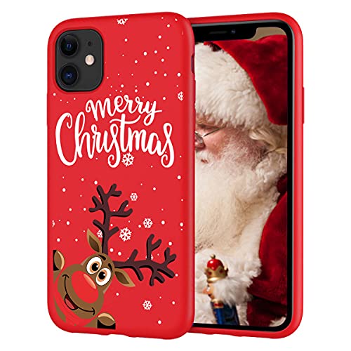 ZhuoFan Natale Custodia per iPhone 11 [6.1] Rosso...