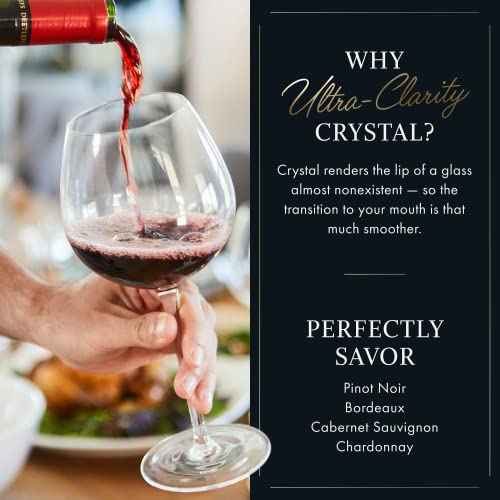 Elixir Glassware Red Wine Glasses - 22 Oz - Set Of 4 Large Wine Glasses, Hand Blown – Long Stem Wine Glasses, Premium Crystal – Gift For Wine Tasting, Wedding thumb #4