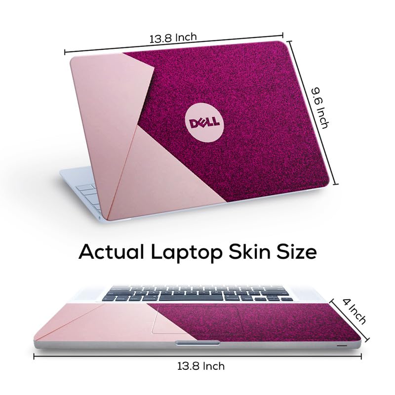 Image of Galaxsia DL244 Top+Wrist Pad Vinyl Laptop Skin /Sticker /Cover for 14 Inches Laptops Laminated-Removable-HD Quality Compatible for Dell (13.8x9.6 Inches)