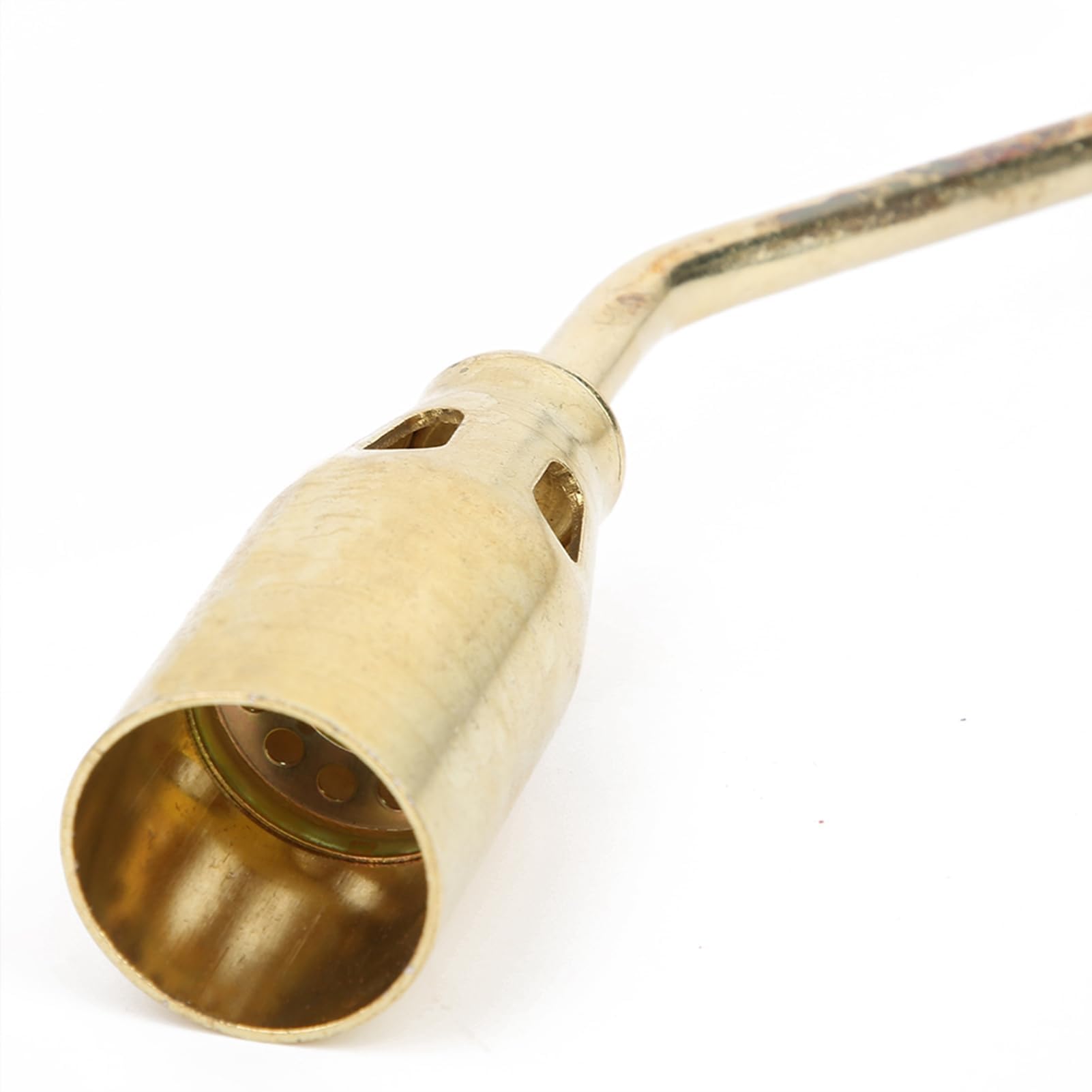 Walfront Bruciatore a gas in ottone con doppia accensione e impugnatura antiscivolo. Saldatore professionale per butano e metano, utensile manuale