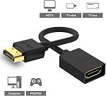 VCE HDMI Câble d'extension mâle à femelle soutien 4K & 3D HDMI 2.0 pour Roku Stick, TV Stick, Google Chrome Cast, Ordinateur portable 2-Pack