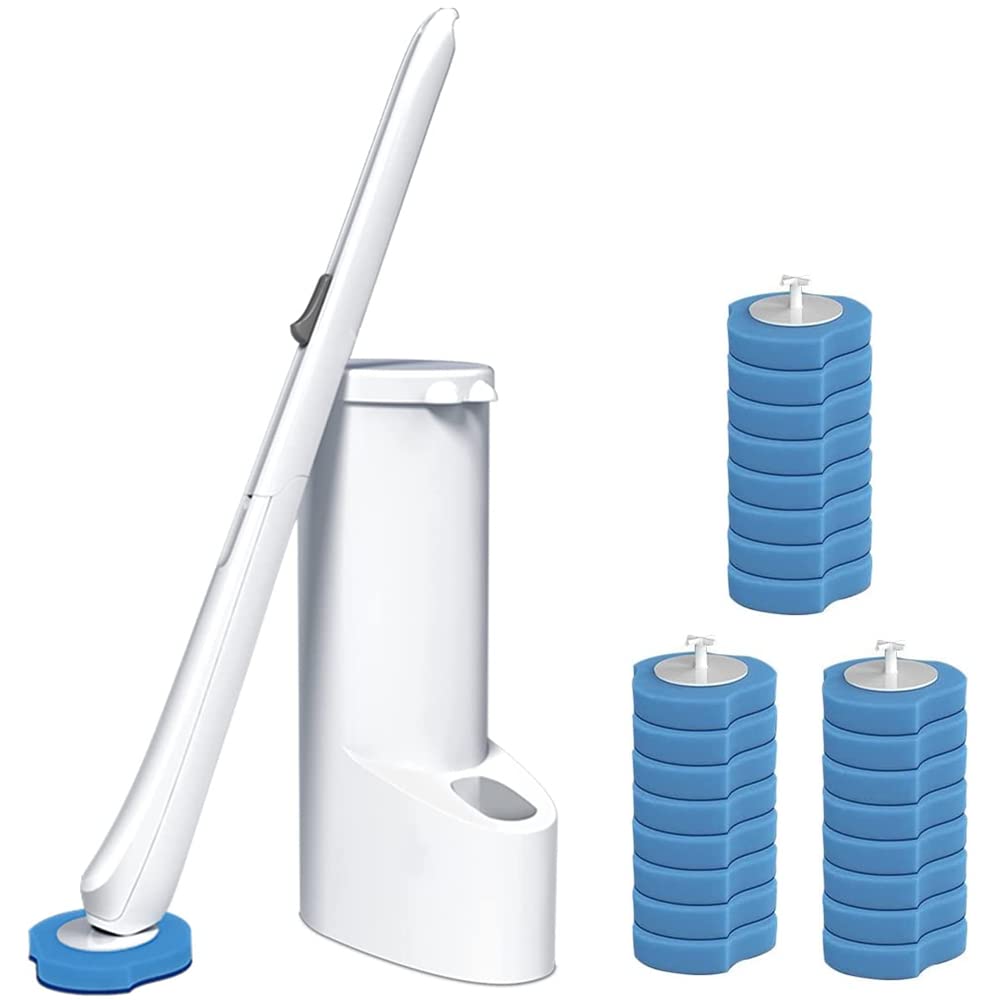 Brosse toilette jetable pour nettoyer les WC sans toucher les bactéries