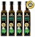 Kräuterland - Bio Hanföl 1 Liter (4x250ml) - 100% rein, Bio zertifiziert, kaltgepresst, vegan in Premium Qualität - Frischegarantie: mühlenfrisch direkt vom Hersteller